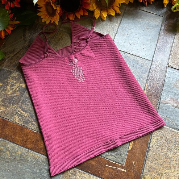 Free People “Intimately” Camisole Top in Cabernet - Picture 6 of 13